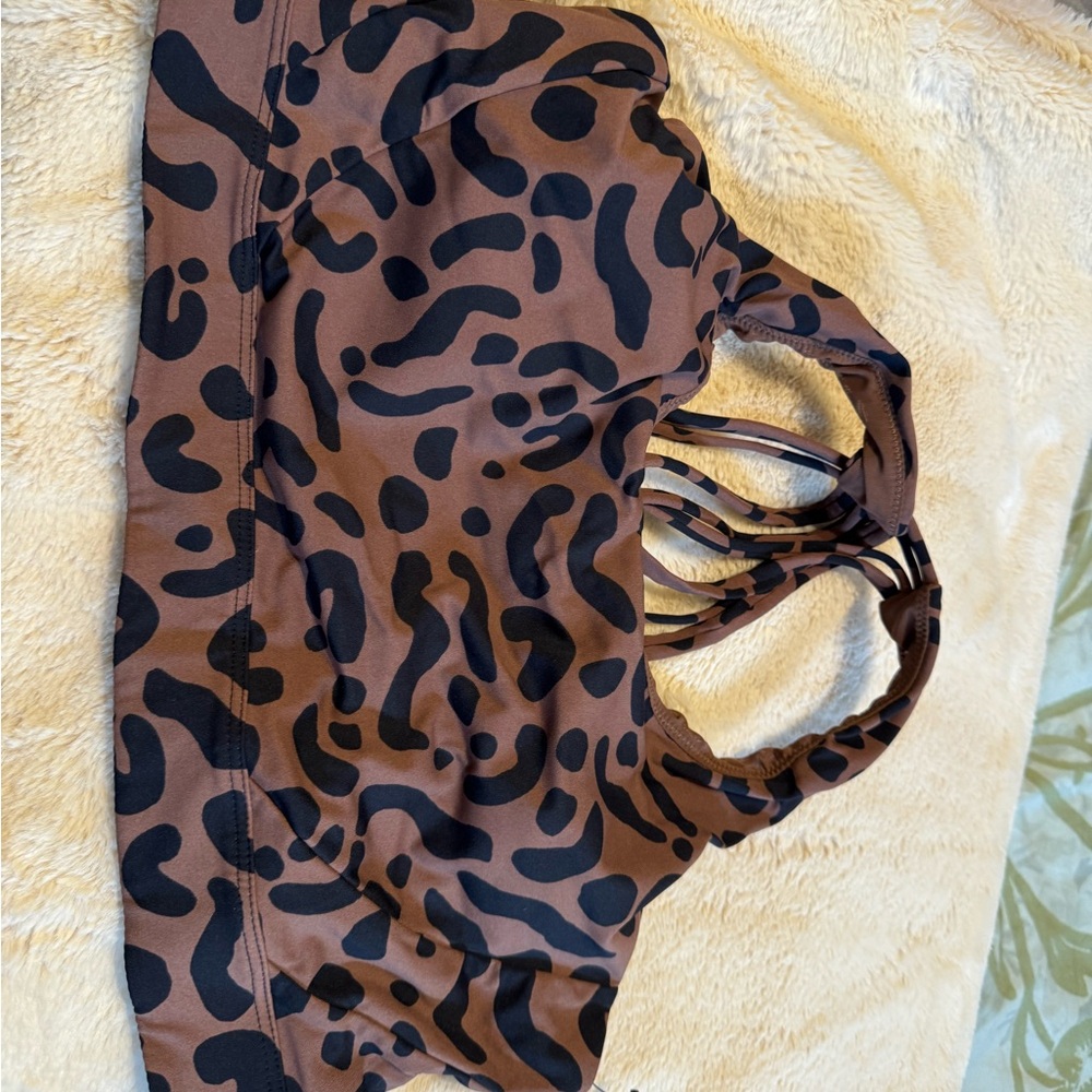 Victoria's Secret Black and Brown Animal Print Bra